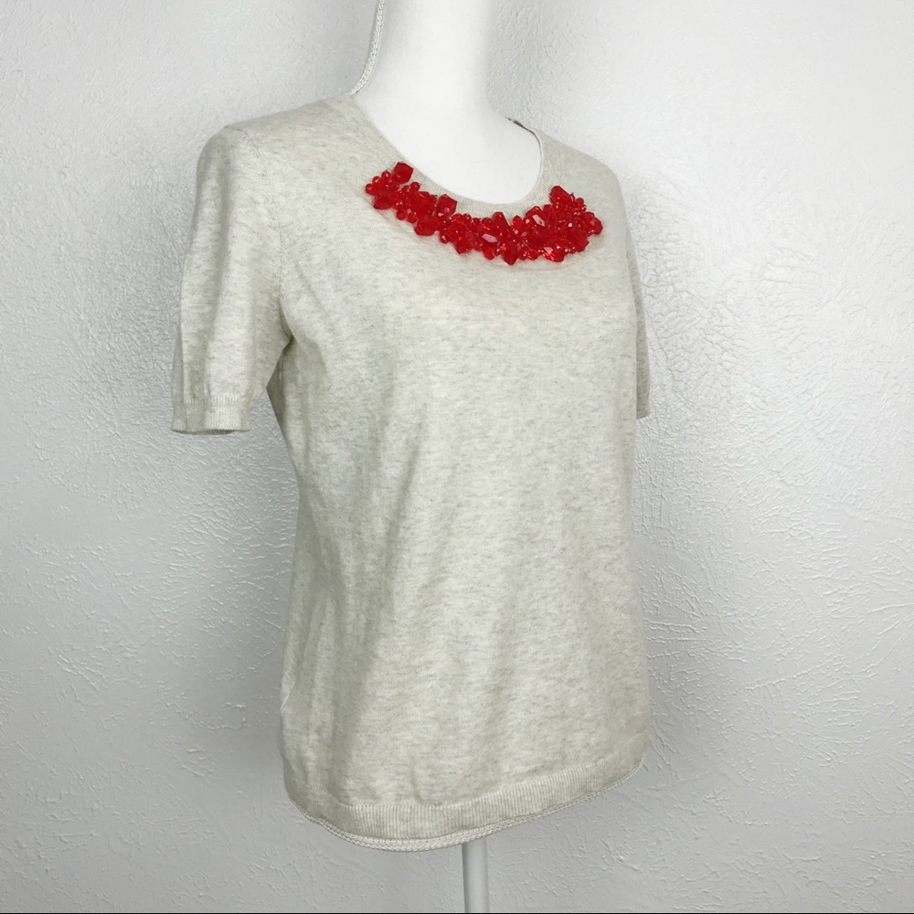 CAbi | Rock Candy Shell Embellished Sweater | M